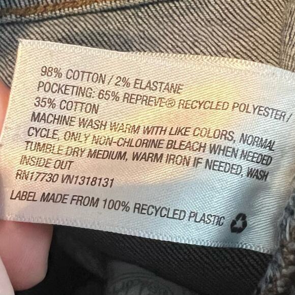 Wild Fable Woman’s Medium Wash High Waisted Cuffed Denim Short- Size 2/ 26R - Picture 7 of 11